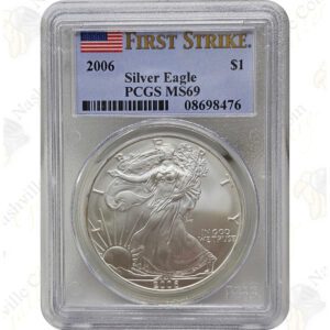 2006 American Silver Eagle, PCGS MS69 First Strike
