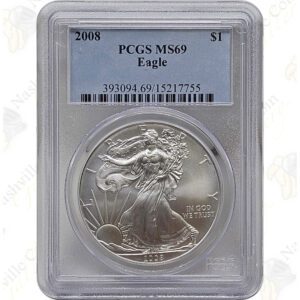 2008 American Silver Eagle - PCGS MS69