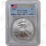 2010 American Silver Eagle, PCGS MS69 First Strike