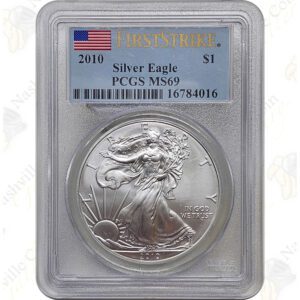 2010 American Silver Eagle, PCGS MS69 First Strike