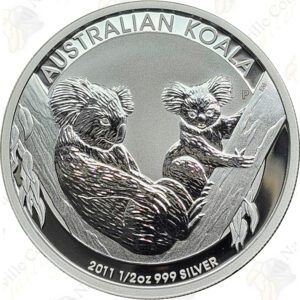 2011 Australia 1/2 oz .999 fine silver Koala