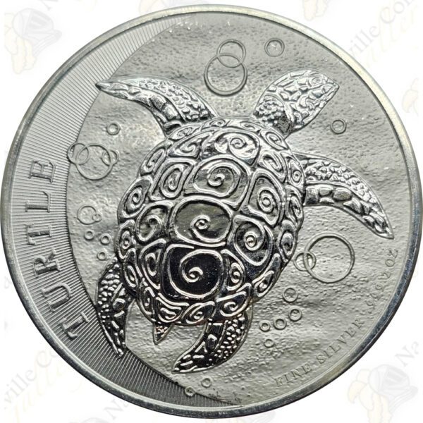 2015 2 oz Niue .999 Fine Silver Hawksbill Turtle