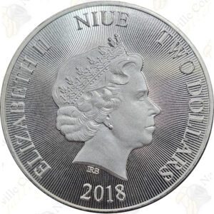 2018 Niue 1 oz .9999 fine silver Roaring Lion of Judah