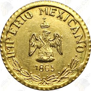 "1865" Maximiliano Emperador fantasy gold piece