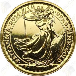 Great Britain 1/4 ounce Gold Britannia (Random Date)