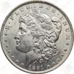 1891-CC Morgan Silver Dollar, Raw Uncirculated