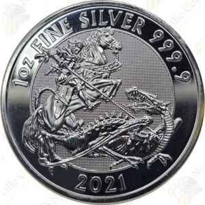2021 Great Britain Silver Valiant 1 oz .9999 Fine Silver Coin