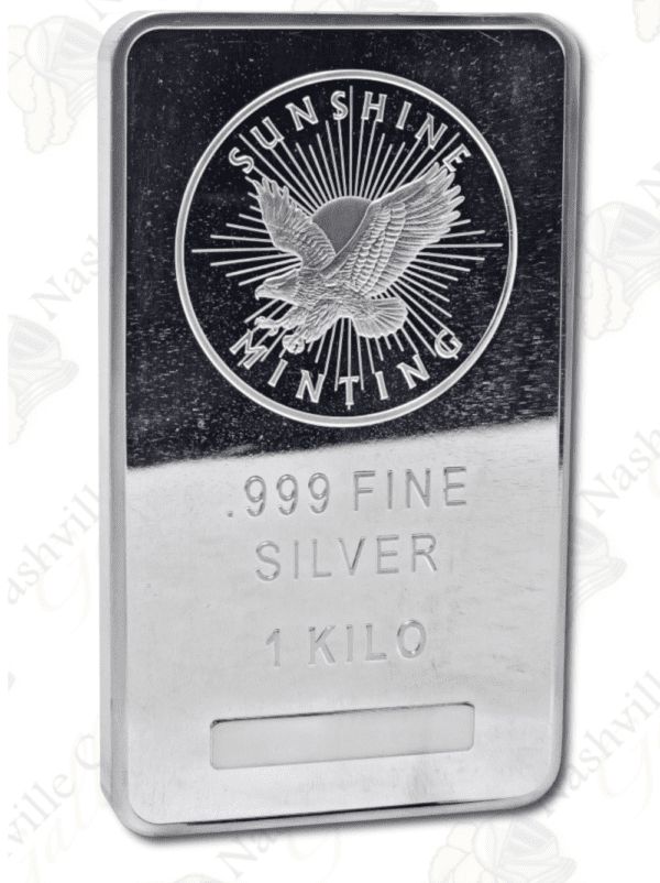 Sunshine Mint 1 kilo .999 fine silver bar