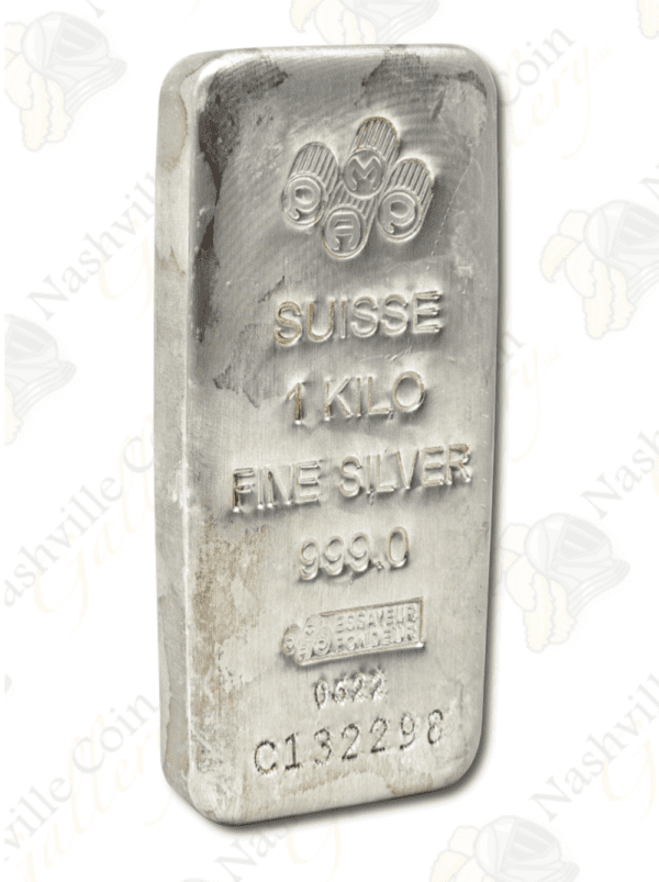 PAMP Suisse 1 kilo .999 fine silver bar