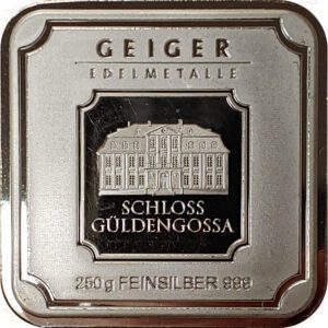 Geiger Edelmetalle 250 gram .999 fine silver bar