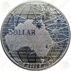 2021 Australia "Beneath the Southern Skies" 1 oz .9999 fine silver Platypus