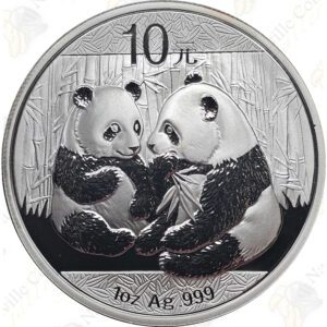 2009 1 OZ CHINESE SILVER PANDA - 10 YUAN - UNCIRCULATED