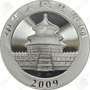 2009 1 OZ CHINESE SILVER PANDA - 10 YUAN - UNCIRCULATED