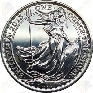 2013 Great Britain 1 oz .999 fine silver Britannia