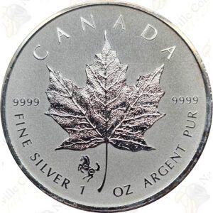 2014 Canada 1 oz Reverse Proof .9999 Silver Maple Leaf with Horse Privy