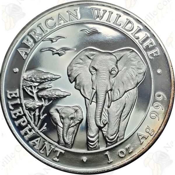 2015 Somalia 1 oz .999 fine silver Elephant