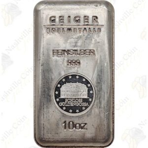 Geiger Edelmetalle 10 oz .999 fine silver bar