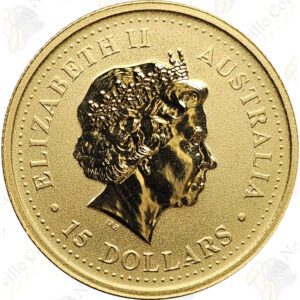 Australia 1/10 oz .9999 fine gold Nugget (Random Date)
