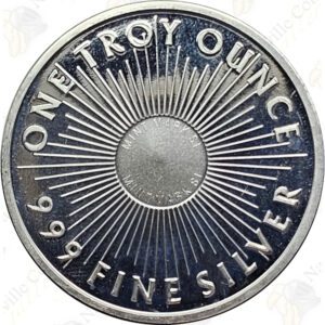 Sunshine Minting Sun/Eagle 1 oz .999 fine silver round