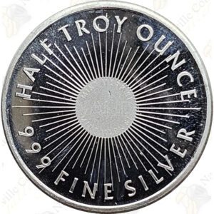 Sunshine Minting Sun/Eagle 1/2 oz .999 fine silver round