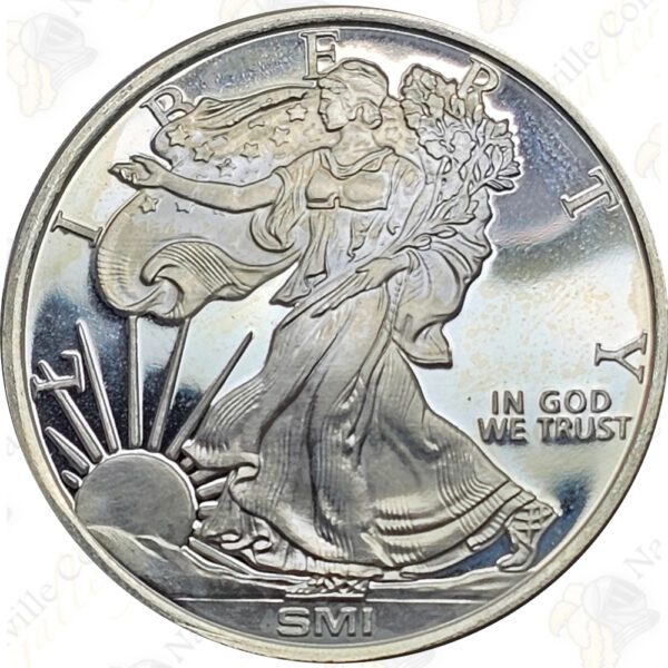 Sunshine Minting Walking Liberty 1 oz .999 fine silver round