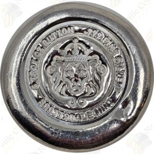 Scottsdale Mint 5 oz .999 fine silver "Button" bar