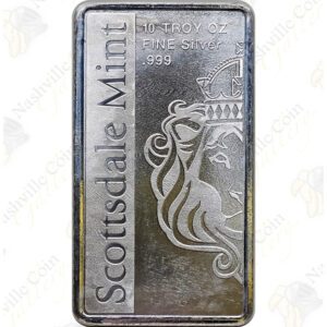 Scottsdale Archangel Michael 10 oz .999 fine silver bar