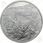 2015 Burundi 1 oz .999 fine silver African Lion