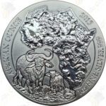 2015 Rwanda Wildlife Series 1 oz .999 fine silver African Buffalo