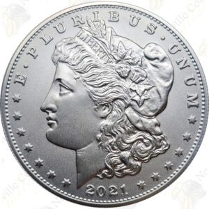 2021-O Morgan Silver Dollar with box and COA -- .858 oz pure silver.