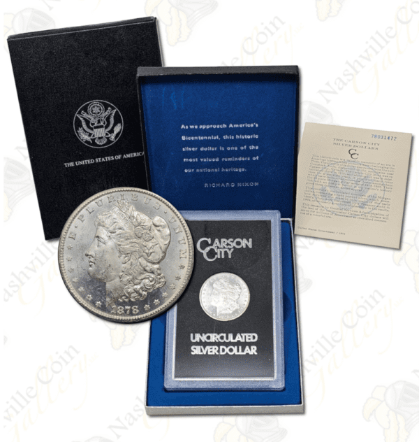 1878-CC GSA Morgan Silver Dollar w/box & COA