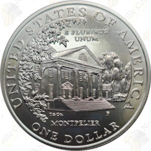 1999 Dolley Madison Commemorative Silver Dollar -- BU