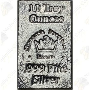 Monarch Precious Metals 10 oz .999 fine silver bar
