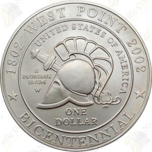 2002 West Point Commemorative Silver Dollar -- BU