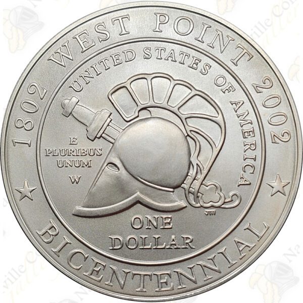 2002 West Point Commemorative Silver Dollar -- BU