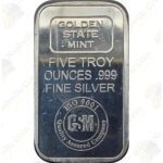 Golden State Mint 5 oz .999 fine silver bar