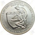 1997 Law Enforcement Uncirculated Commemorative Silver Dollar