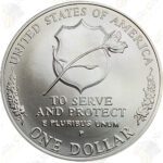 1997 Law Enforcement Uncirculated Commemorative Silver Dollar