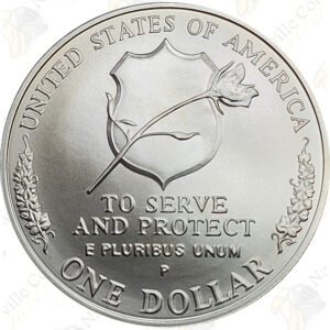 1997 Law Enforcement Uncirculated Commemorative Silver Dollar