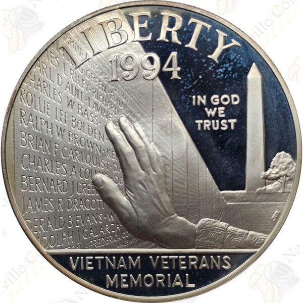 1994 US Veterans 3-coin commemorative proof set