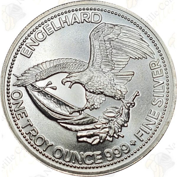 1985 Engelhard 1 oz .999 fine silver Prospector