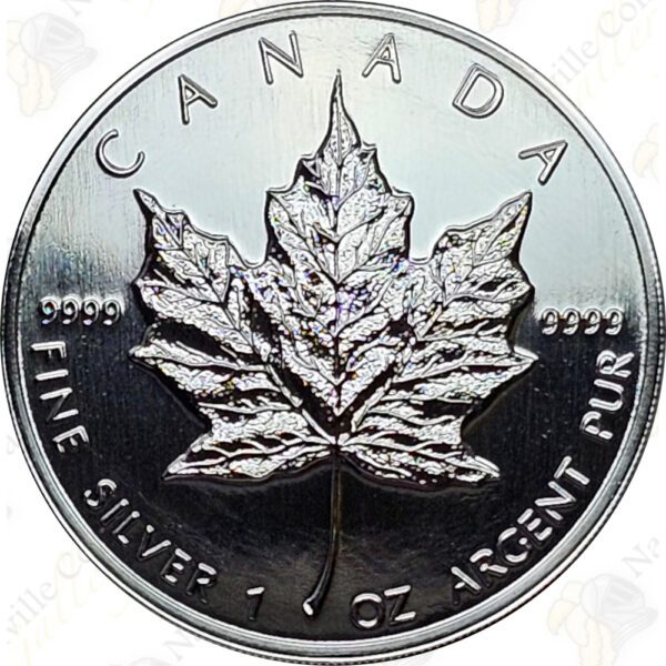 1995 Canada 1 oz .9999 fine silver Maple Leaf