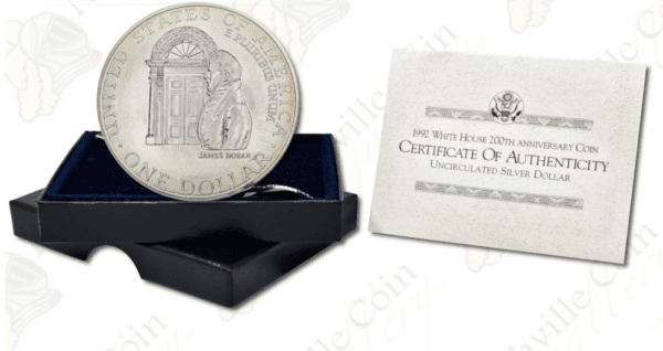 1992 White House Commemorative Uncirculated Silver Dollar