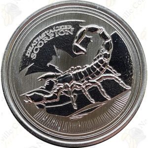 2017 Chad (Scottsdale Mint) 1 oz silver Deathstalker Scorpion