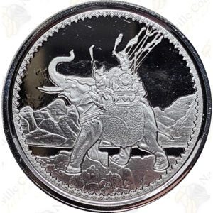 2022 Gibraltar (Scottsdale Mint) 1 oz silver War Elephant