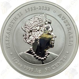 2024 Australia Lunar Series III 1/2-oz .9999 fine silver Year of the Dragon (Colorized)