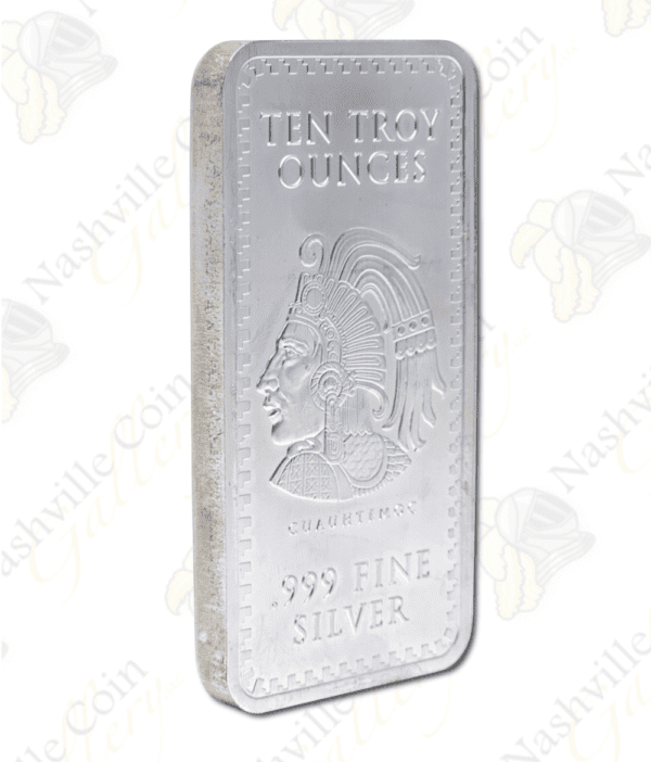 Golden State Mint Cuahtemoc / Aztec Calendar 10-oz silver bar