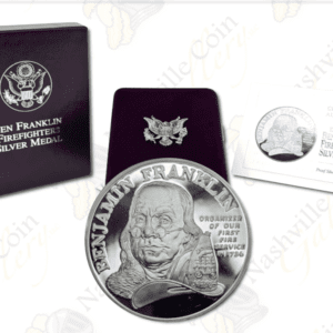 Ben Franklin Firefighters Silver Medal (Proof)