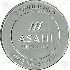 ASAHI Refining 1 oz .999 fine silver round