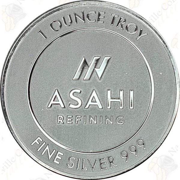 ASAHI Refining 1 oz .999 fine silver round